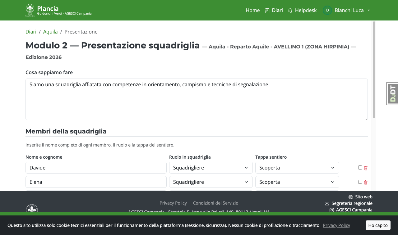 Modulo Presentazione
