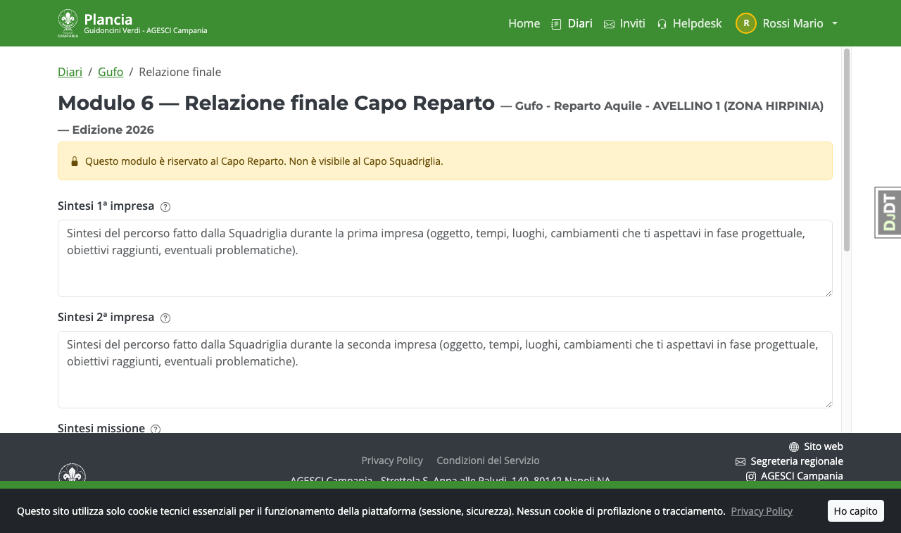 Relazione finale